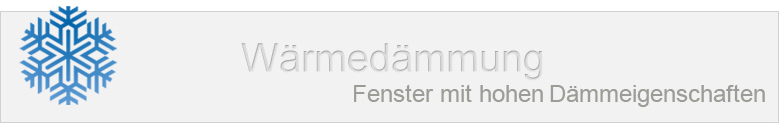 Wärmedämmung für Kunststoff Fenster